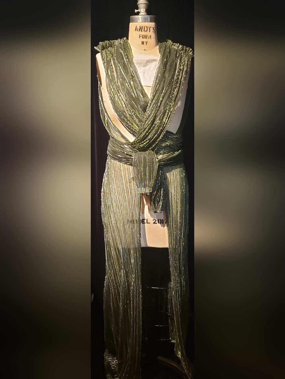 Sample No Tags San Tropez Cover Up Multiple Looks Shimmer Green Wrap